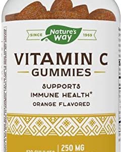 Nature's Way Vitamin C Gummies for Immune Support*, Orange Flavored, 250 mg, 120 Gummies