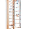 CleverWood Wooden Swedish Ladder - Stall Bars Set for Physical Therapy & Gymnastics with Swing Set and Pull-up Bars - Sport Complex (KN-2) - Image 3