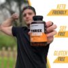 Creatine Monohydrate Capsules by Crazy Muscle - Easy to Swallow - High Absorption - Keto Friendly Three-Atine Blend for Muscle Endurance Growth and Repair - 5g of Creatine per Serving (30 Days) - Image 4