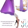 HONGFEISHANGMAO Yoga Hammock Inversion Yoga Belts Therapy Aerial Trapeze Device Fabric Yoga Hammock Flying Swing for Yoga Training Body Shaping Hammock Swing - Image 3