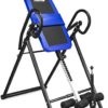 XtremepowerUS Premium Gravity Inversion Therapy Table Back Pain Relief Heavy Duty Adjustable PU Leather Padded Cushion - Image 4