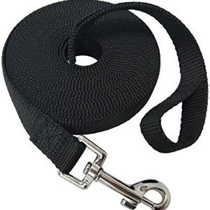 Nylon Training Dog Leash for Small Medium Large Dogs, 15ft 20ft 30ft 50ft Long Leash Dog/Puppy Lead for Obedience Recall Training, Camping