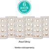 Silicone Glass Water Bottle Sleeves - 6-Pack of Protective Holders 16-18 oz Capacity - Anti-Slip Protection for Beverage Containers - Insulating Carriers for Smoothies and Juices (Pearl Grey) - Image 3