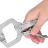 6in C Clamp Locking Pliers,Locking Pliers, Woodworking Quick Clamp Fixing Welding Multifunction Tool for Getting a Firm Grip on Bulky or odd-Shaped Items - Image 4