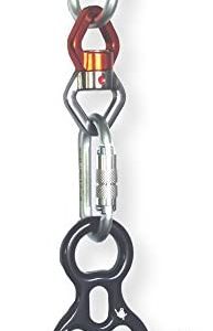 OmniProGear Aerial Dancing Silks Fabric Flying Hardware Kit with Figure 8 OPG_ADSK8