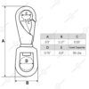 SHONAN Stainless Steel Swivel Eye Snap Hook- 4-Pack 3.5 Inch Flag Pole Clips, Scuba Diving Clips Spring Hooks for Dog leashes, Keychains, Boat Anchor Ropes, Bird Feeders, Pet Chains - Image 2