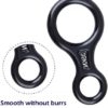 YAPJEB Figure 8 Descender, 35KN Aluminum Climbing Gear Figure 8 Descender Rigging for Climbing Rescue, Heavy Duty Belay Device, Downhill Equipment - Image 3