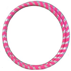 Adult 1.5 lb. Hula Hoops Pink Weighted Fitness Dance Workout Exercise Beginner Medium 38 inches round. Get Your Middle Little!