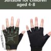 4 Pairs Kids Cycling Gloves Half Finger Bike Gloves Non-Slip Mitten Sport Gloves for Boys and Girls - Image 3