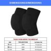JMOKA Non-Slip Knee Brace Soft Knee Pads Breathable Knee Compression Sleeve for Dance Wrestling Volleyball Basketball Running Football Jogging Cycling Arthritis Relief Meniscus Tear for Women Men - Image 6