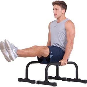 Body Power Push up Stand Parallel Bars Parallettes 12x24 inch Non-Slip with Integrated Knurling Grip - Supports Strength HIIT Yoga ROM Gymnastics Body Conditioning Exercise Workouts