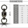 GERUITE High Strength Ball Bearing Swivels Corrosion Resistance Fishing Swivels Barrel Swivels Fast Rotation for Saltwater Freshwater Onshore Offshore Fishing - Image 6