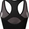 Match Womens Sports Bra Wirefree Seamless Padded Racerback Yoga Bra for Workout Gym Activewear with Removable Pads #0001 - Image 5