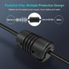 Sovvid Guitar Pedal Power Supply - DC 9V Power Supply for Guitar Pedals 1A (1000mA) with Cable Negative 5 Way Daisy Chain Cord Tip for Guitar Effect Pedals and More Devices 5 Free Rubber Caps - Image 3