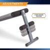 Marcy Apex Utility Bench Slant Board Sit Up Bench Crunch Board Ab Bench for Toning and Strength Training JD-1.2 - Image 3