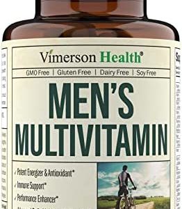 Men's Daily Multimineral Multivitamin Supplement - Vitamins A, C, E, D, B1, B2, B3, B5, B6, B12. Magnesium, Biotin, Spirulina, Zinc. Complete Antioxidant, Energy & Immune Support. 60 Capsules
