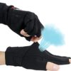 Luwint Grip Fingerless Workout Gloves - Anti Slip Half Finger Fitness Gloves for Men Women with Ice Silk Black - Image 5