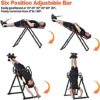 Teclor Inversion Table for Back Pain Relief, 350 lbs Capacity Strength Training Inversion Equipment, Decompression Table for Pain Therapy Training with Safe Belt & Comfortable Ankle Holders - Image 3