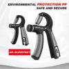 Hand Grip Strengthener, Counting hand Grips Workout, Adjustable Resistance Strength Hand Grip 11-132 lbs, Hand Grip Strength Exerciser for Muscle Building and Injury Recovery - Image 4