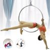 Bazargame Lyra Hoop,Aerial Hoist Equipment Aerial Hoop Lifting Ring Yoga Ring Dancing Circus Hoop for Home Gym,Tested to Carry a Maximum Load of 350kg/770lbs（85cm ） - Image 6