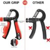 SWELLDOM 2 Pack Grip Strength Trainer with Counter, Adjustable Resistance 10-130Lbs (5-60kg), Non-Slip Gripper,Hand Grip Strengthener for Muscle Building and Injury Recovery - Image 3