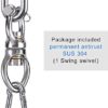 Dolibest SUS304 Silent Bearing Swing Swivel, Tire Swing Swivel Safest Rotational Device Hanging Accessory for Aerial Dance, Children's Swing, Yoga Swing Sets, 1200LB 360° Rotation - Image 5