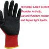 Latex Rubber Coated Safety Work Gloves with Non-slip Grip.Gardening Gloves.Multipurpose Work Gloves. - Image 3