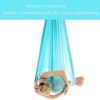 GLYIG Aerial Yoga Swing Set - Yoga Hammock Trapeze Swing - Trapeze Yoga Kit - Flying Yoga Inversion Tool - Antigravity Ceiling Hanging Yoga Sling - 5.5 Yards (Color : A8) - Image 3