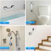Shower Handle 2 Pack 12 inch Grab Bars for Bathroom Shower Handle with Strong Hold Suction Cup Grip Grab in Bathroom Bath Safety Grab Bar Handle Grab Bars for Bathroom Grey - Image 5