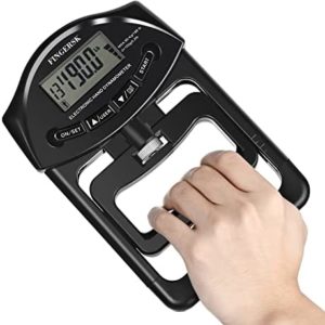 FINGERSK Digital Grip Strength Measurement Hand Dynamometer Auto Capturing Electronic Grip Power 198Lbs