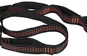 Hammock Straps, 1.1m Heavy Duty Daisy Chain Aerial Yoga Extension Strap with Double Layer for Aerial Yoga Outdoor Camping (Orange)