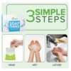 BAMBOEARTH Antibacterial Paper Soap Sheets For Hand Washing - 3 Packs Portable Disinfecting Pocket Travel Soap Sheet Dissolvable And Disposable Camping Mini Size Dry SoapSheets For laundry Hands Wash (Variety Pack Of 3) - Image 4