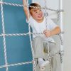 Fitness Kid Transformer Indoor Home Gym, Swedish Wall Playground Set for School and Kids Room with Hanging Ladder, Climbing Rope, Horizontal Bars, Chin up bar with The Grips, Gymnastics Rings - Image 6
