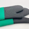 Honla Silicone Oven Mitts,Heat Resistant to 500 F,1 Pair of Non Slip Kitchen Oven Gloves for Cooking,Baking,Grilling,Barbecue Potholders,Green - Image 5