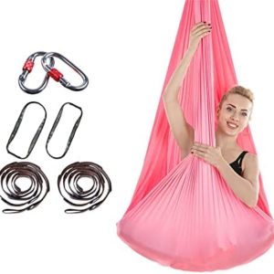 DaBoJinGo Aerial Yoga Swing Set Yoga Hammock Kit Extension Straps Sling Flying Yoga Inversion Tool,Antigravity Flying Extension Straps 5 * 2.8m