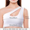 Geyoga 2 Pieces Women One Shoulder Sports Bra One Strap Bra Sports Tank Tops for Yoga Gym Running Workout - Image 2