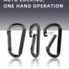 DELSWIN Heavy Duty Caribeaner Carabiner Clip - 900lbs, 3" Caribeener Clips D Shaped Spring Hooks for Hammocks, Camping, Hiking, Dog Leash, Keychains, Outdoors and Gym - Image 2