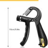 Grip Strength Trainer Counting Forearm Strengthener Workout Kit 5 Packs, Adjustable Resistance Hand Grip Strengthener 11-132 Lbs, Finger Exerciser, Finger Stretcher, Grip Ring, Stress Relief Grip Ball - Image 8