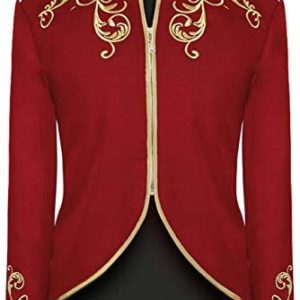 Unisex Military Blazers Prince Coats Drummer Parade Punk Officer Fitted Jackets