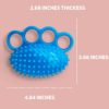 Hand Grip Strengthener with Finger Rings Soft Stretchable Spikey Ball Trainer for Finger and Hand Exercise (Blue) - Image 7