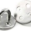 Heyous 4pcs M5 Round Pad Eye Plates Ceiling Wall Mount U Hook Anchor Hanger Stainless Steel Staple Ring Hook Boat Yacht Shade Sail Tie Down Rigging - Image 2