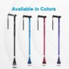 Rehand All Terrain Walking Cane, Foldable Walking Sticks for Seniors & Adults, Pivot Tip and Heavy Duty Mobility Aid, Collapsible Cane for Men & Women (Original Black) - Image 2