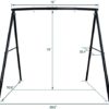Trekassy 440lbs Heavy Duty Metal Swing Frame, A-Frame Swing Stand for Kids, Adults, Outdoor Fun, Fits for Most Swings - Image 6