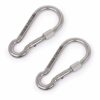 SHONAN 5.5 Inch Large Locking Carabiner, 2 Pack Heavy Duty Carabiner Clips, Stainless Steel Screw Locking Carabiners for Home Gym, Outdoor Camping, Swing, Hammock, Hiking and More, 950 lbs Capacity - Image 8