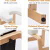 Yoga Headstand Bench,Yoga Inversion Chair,Yoga Inversion Trainer, Wood Frame and PVC Pads,White - Image 4