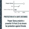 SABRE Practice Spray with Twist Lock, Inert Water-Based Formula, 10-Foot (3-Meter) Range, Helps to Build Confidence, Muscle Memory and Familiarity, Ergonomic Finger Grip, Key Ring, Blue - Image 6