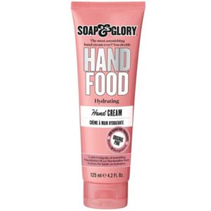 Soap & Glory Hand Food Hand Cream - Almond Oil + Shea Butter Hydrating Cuticle & Hand Moisturizer - Rose & Bergamot Scented Hand Cream for Dry Hands (125 ml)