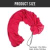 Aerial Yoga Hammock Ceiling Mount: Yoga Swing Elastic Stretch Nylon Swing with Strap Carabiners for Antigravity Yoga Indoor Pilates Inversion Exercises for Kids Claret - Image 2