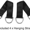 letsgood Wooden Pull Up Climbing Hold Grips with Straps - Hand Grips Strength Trainer Exerciser for Bouldering, Pull-up, Ninja Warrior, Kettlebells, Fitness, Workout - Image 4