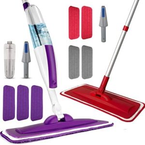 Spray Mops for Floor Cleaning, Mops for Floor Cleaning and Microfiber Floor Mop Reusable Pads Wet Dry Flat Mop